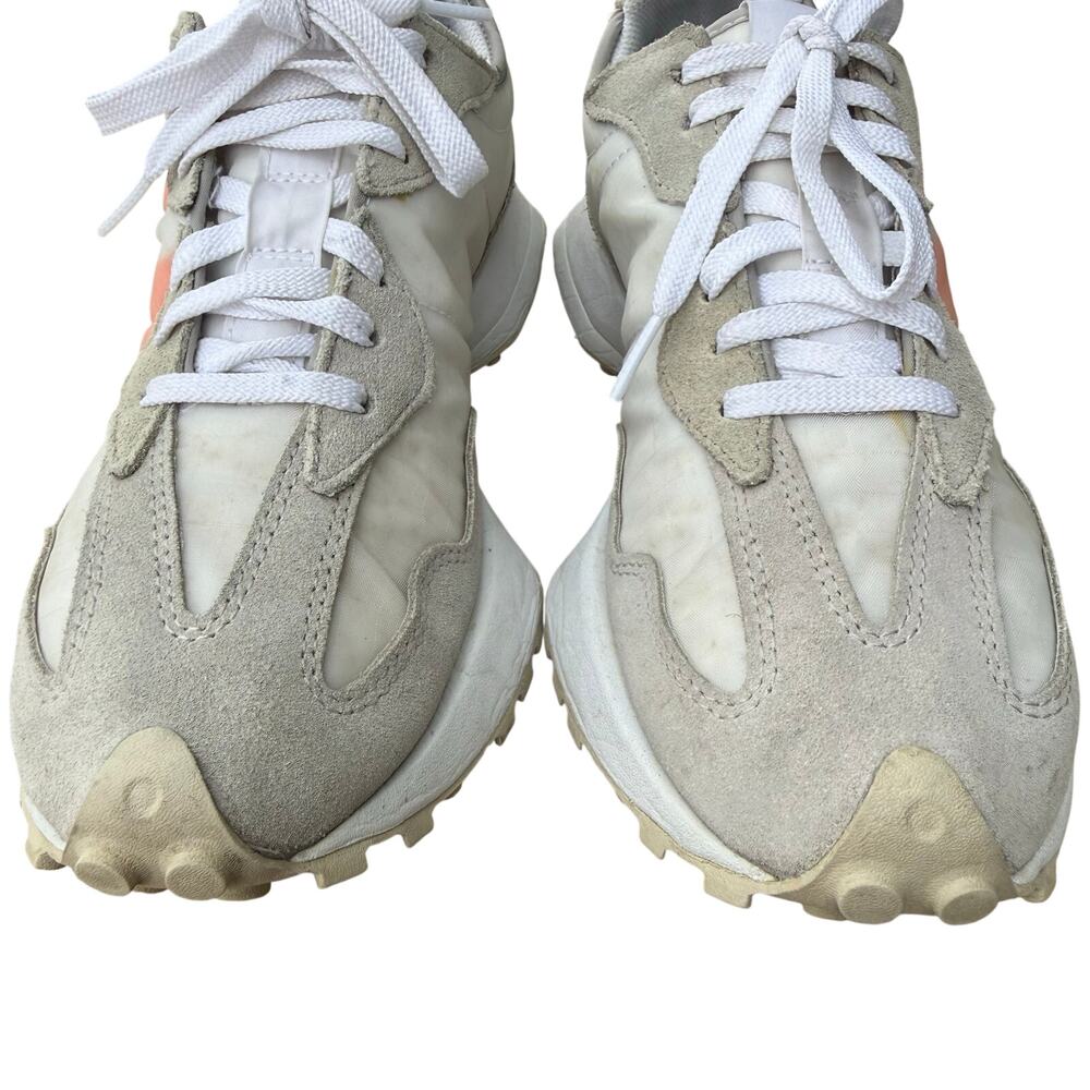 New Balance 327 Rain Cloud/Vibrant Orange Sneakers Women’s Retro - Size 8.5 - Picture 4 of 8